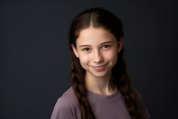 Low Key Studio Portrait Of Happy Smiling And Confident Teenage Girl Looking At Camera Low Key Studio Portrait Of Happy Smiling And Confident Teenage Girl Looking At Camera