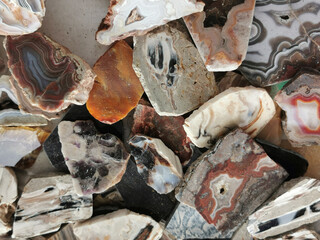 color agate mineral texture