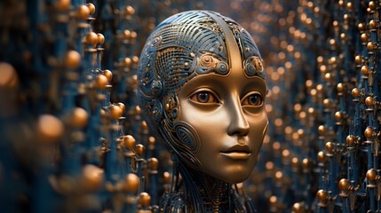 Encounter a swarm of nanobots with microscopic faces that form collective intelligence