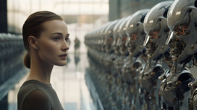 See a distant planet where sentient robots and humans coexist
