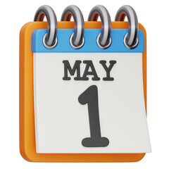 Labor Day 3D Icon, Labor Day Calender