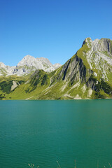 Spullersee lake, the Lechtal Alps, Austria
