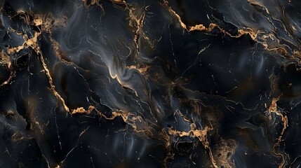An abstract luxurious background with wavy black and gold marble pattern, suggesting opulence and elegance Perfect for chic and sophisticated designs