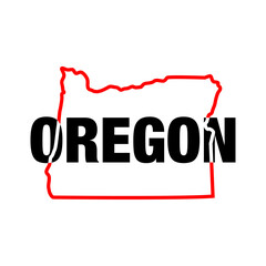 Oregon map typo icon