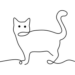 Cat Line Art