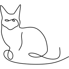 Cat Line Art