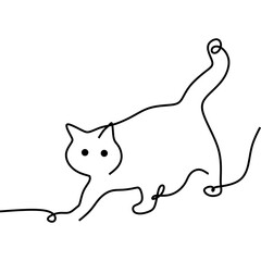 Cat Line Art