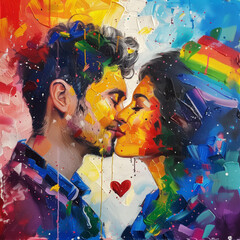 person with painted face