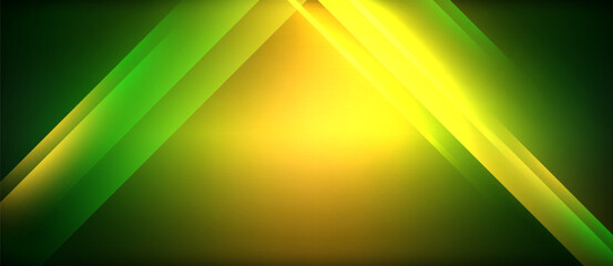 Neon glowing circle rays, light round lines in the dark, planet style neon wave lines. Energetic electric concept design for wallpaper, banner, background