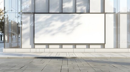 Blank advertising mockup for advertisement at the supermarket