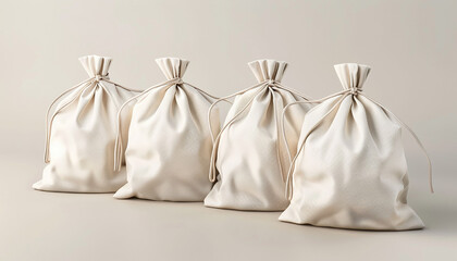 Versatile silk fabric bag mockup Eco-Friendly Packaging generated by AI