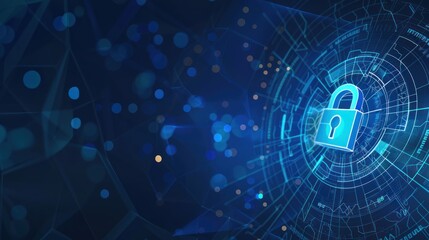 Business technology privacy concept, cyber security data protection.future concept