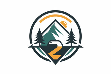  A logo for camping gear vector artwork illustration 