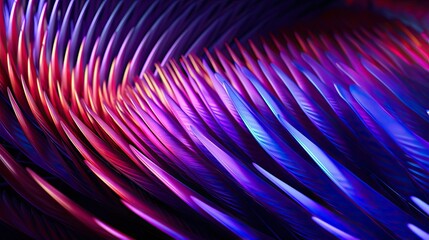 Neon abstract patterns pulsating with energy