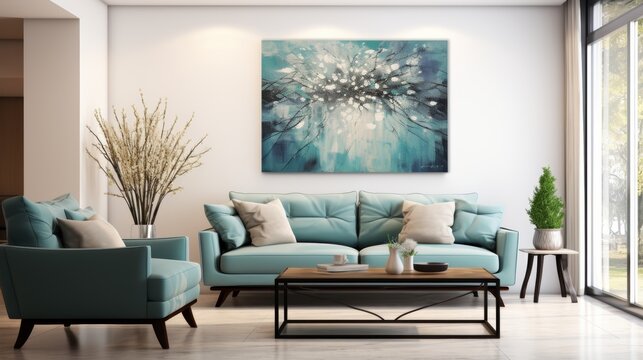 Enhance the beauty of your home with this stunning canvas print. The soft, muted colors and delicate floral design will create a calming and peaceful atmosphere in any room.