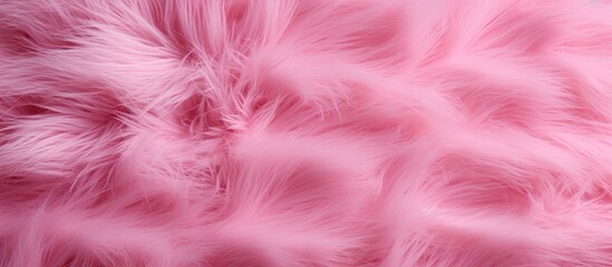 A pink faux fur with a smooth texture perfect for copy space image