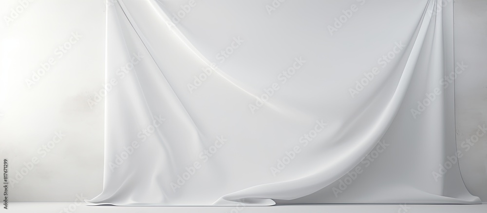 Poster a copy space image of a white background with a sheet placed on it
