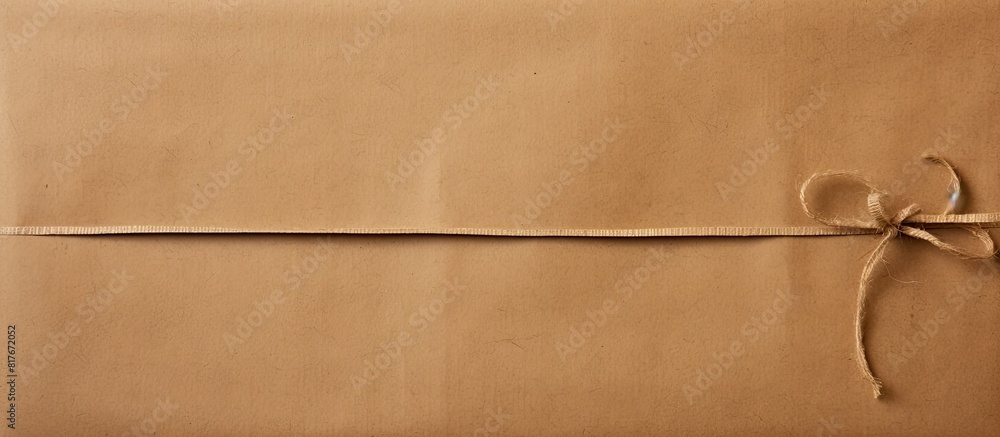 Poster a copy space image of cardboard with a textured wrapping paper design