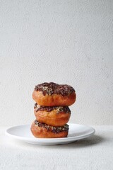 donat or donut with chocolate sprinkle