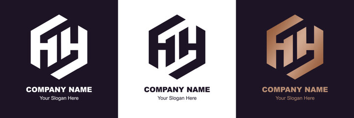 Logo HH Design Vector Illustration 