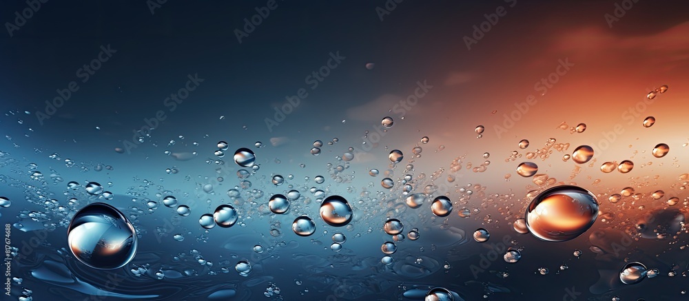 Aufkleber background image with water drops included in the scene. creative banner. copyspace image