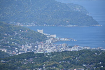 大室山山頂からの風景