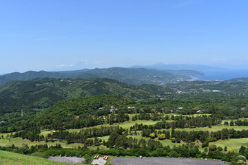 大室山山頂からの風景