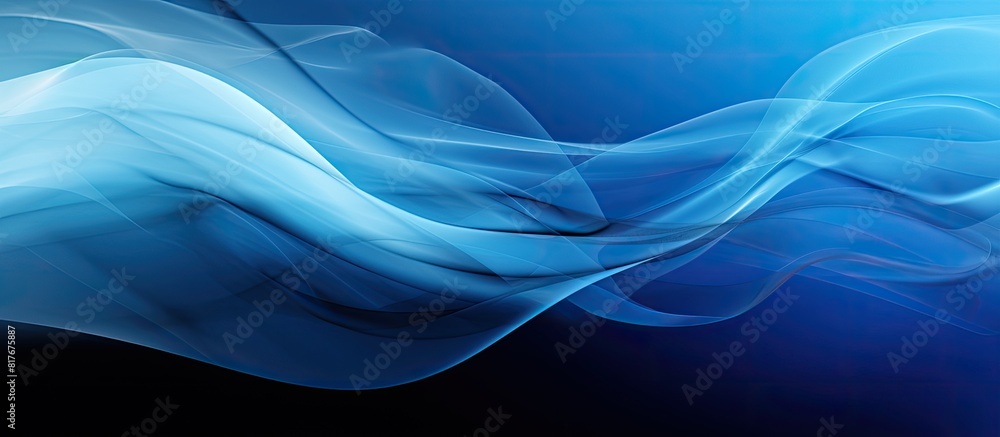Aufkleber blue smoke abstract background with copy space image