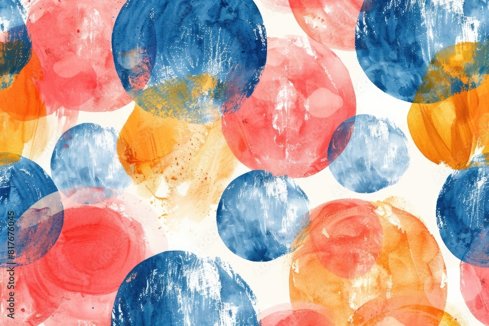 Poster vibrant circles pattern on a clean white backdrop. perfect for graphic design projects