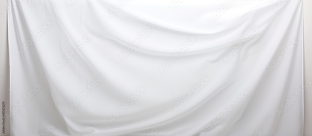 Poster a copy space image of a white background with a sheet placed on it