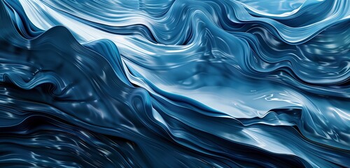 Abstract background, Blue waves abstract background texture. Print, painting texture