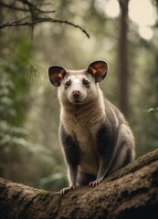 Naklejka premium Male Possum in a Forest