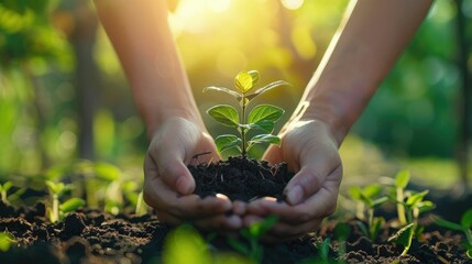 Fototapeta premium Environmental Stewardship in Islam Nurturing Green Initiatives for a Sustainable Future