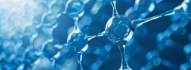 Close-Up View of Chemical Molecule Model,Breakthrough in Molecular Research