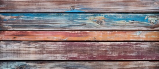A wooden background with boat planks and copy space image