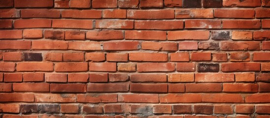 Copy space image of a background picture featuring a red brick wall