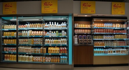 Fototapeta premium Frozen department of grocery store