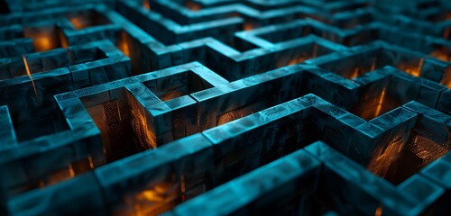 Abstract background, a maze-like pattern of intersecting lines and pathways
