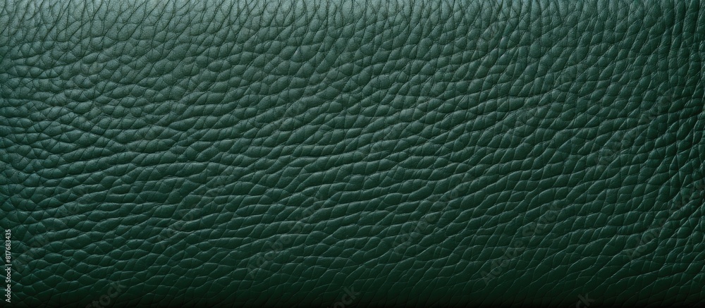 Poster a background of green leather with copy space image