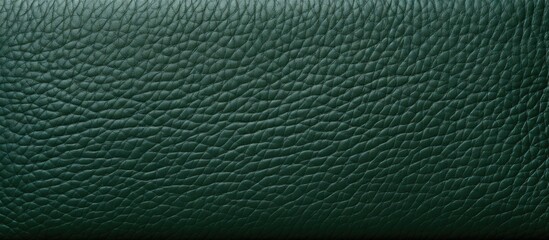 A background of green leather with copy space image