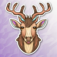 Nature inspired cute deer cutout on Isolated Transparent Background generative ai technology