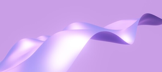 Abstract background curved pattern in design 3d render