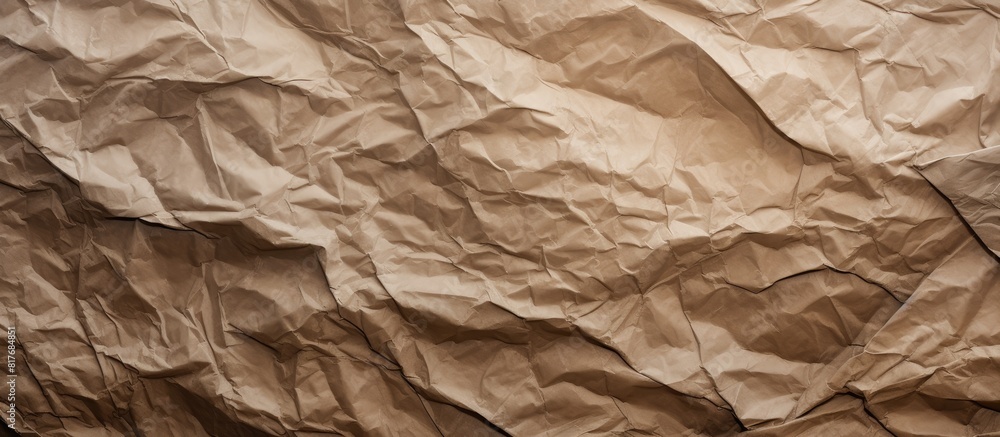 Leinwandbilder A detailed view of the background shows a texture resembling brown wrinkled paper with ample space for copying images