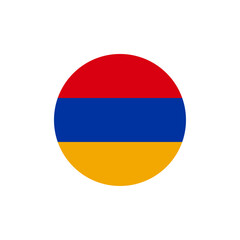 Round Armenia flag design element
