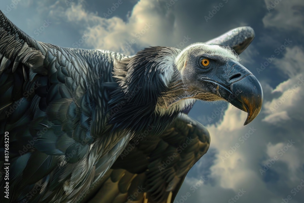 Poster a large bird with a very long beak, suitable for various nature and wildlife concepts