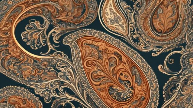 Paisley patterns feature intricate swirling designs that expand and contract