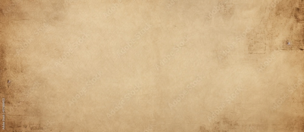 Poster A vintage paper background with a textured surface creating a perfect copy space image