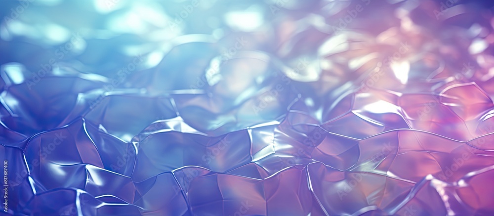 Fototapete top view of a blurred abstract background with a bubble wrap texture providing copy space for creati