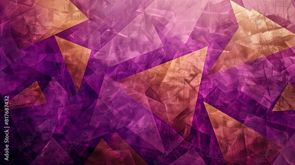Aufkleber abstract background, with layers of geometric shapes arranged in a mosaic-like pattern, blending sha
