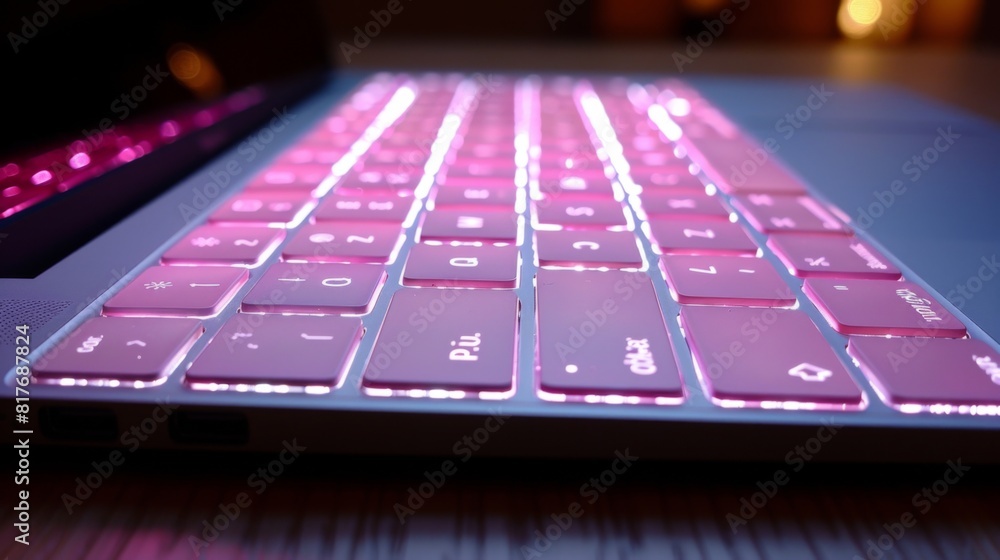 Poster capture the essence of creativity and imagination with a keyboard featuring a special colorful key, 
